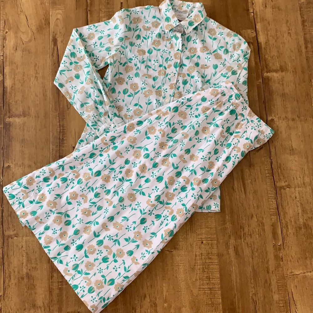 1970s Jacobson’s Ah! Austin Hill floral skirt set